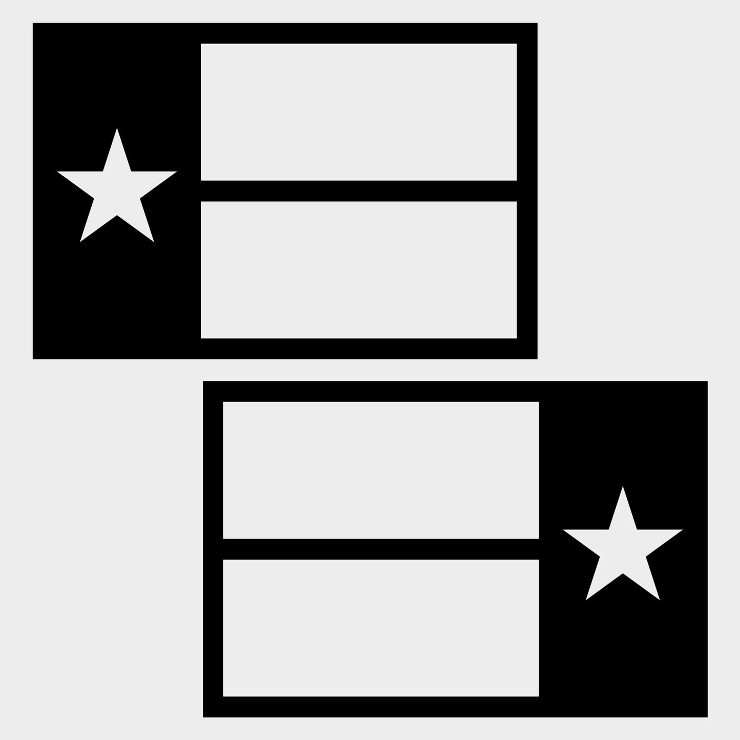 Texas Flag Vehicle Magnets (X2)