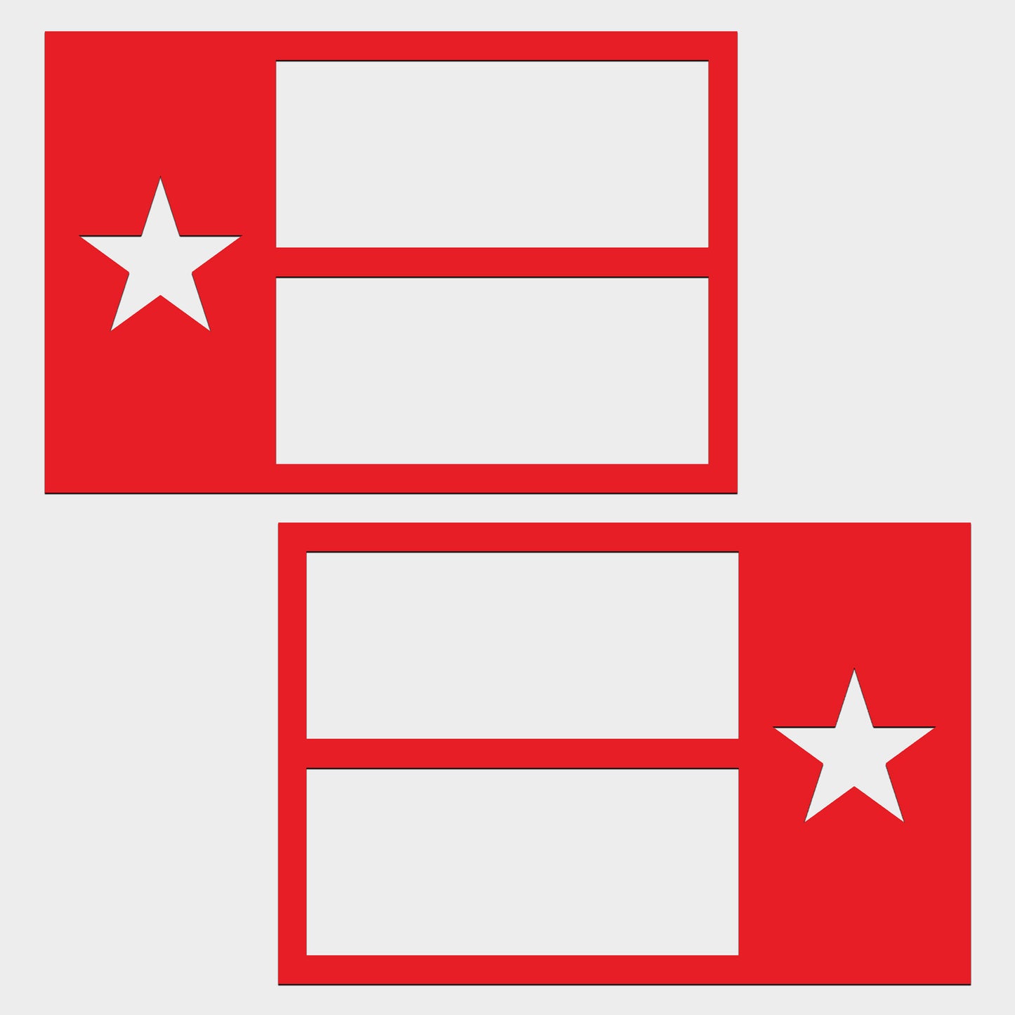 Texas Flag Vehicle Magnets (X2)