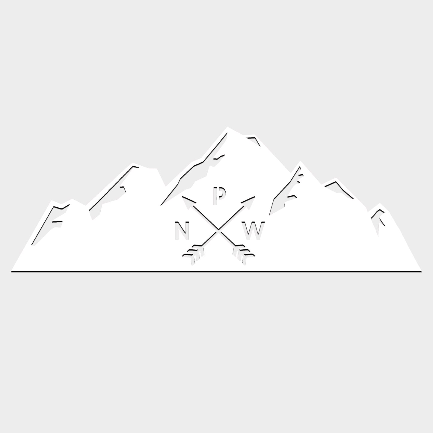 Mountain Range Vehicle Magnet