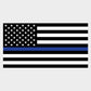 Blue Line Flag Sticker Decal
